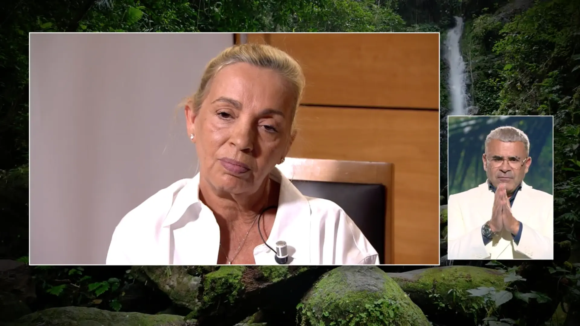 Carmen Borrego, acompañada de Terelu, en 'Supervivientes'.