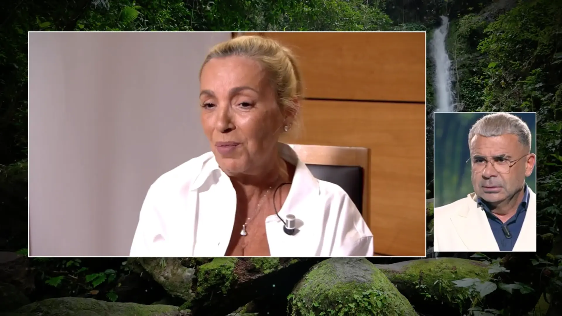 Carmen Borrego, acompañada de Terelu, en 'Supervivientes'.