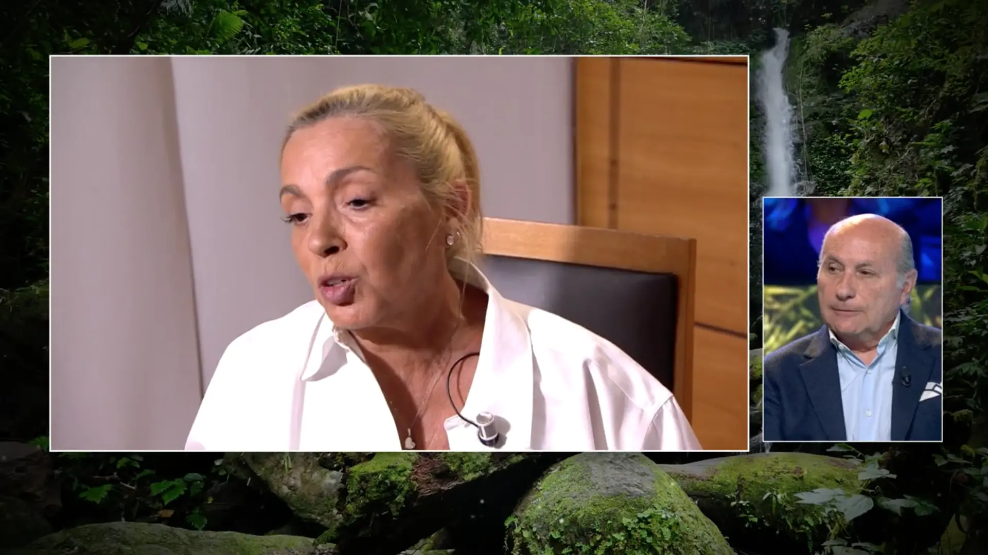 Carmen Borrego, acompañada de Terelu, en 'Supervivientes'.