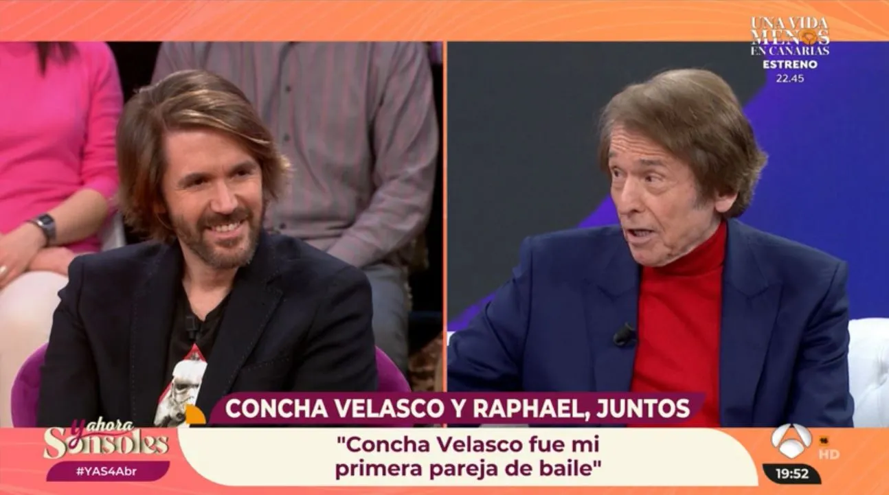 En 'Y ahora, Sonsoles' hablan de la amistad de Raphael y Concha Velasco.