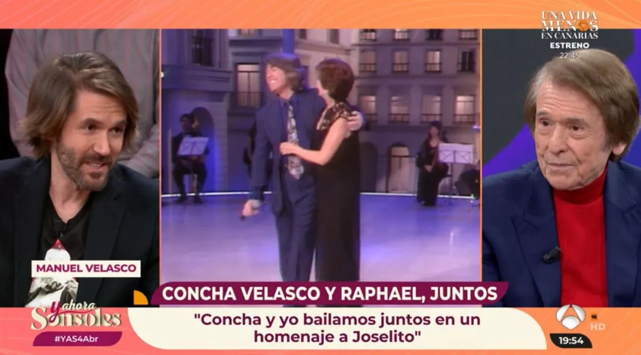 En 'Y ahora, Sonsoles' hablan de la amistad de Raphael y Concha Velasco.