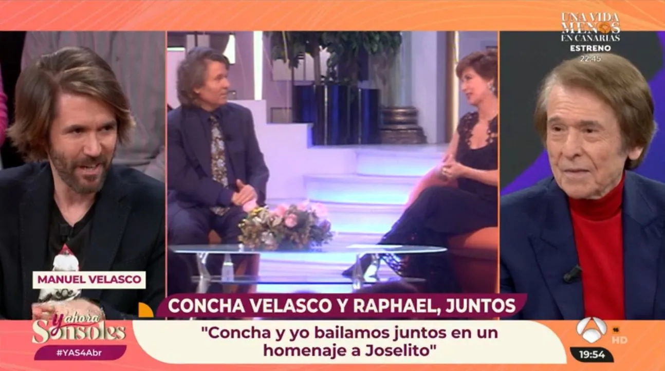 En 'Y ahora, Sonsoles' hablan de la amistad de Raphael y Concha Velasco.