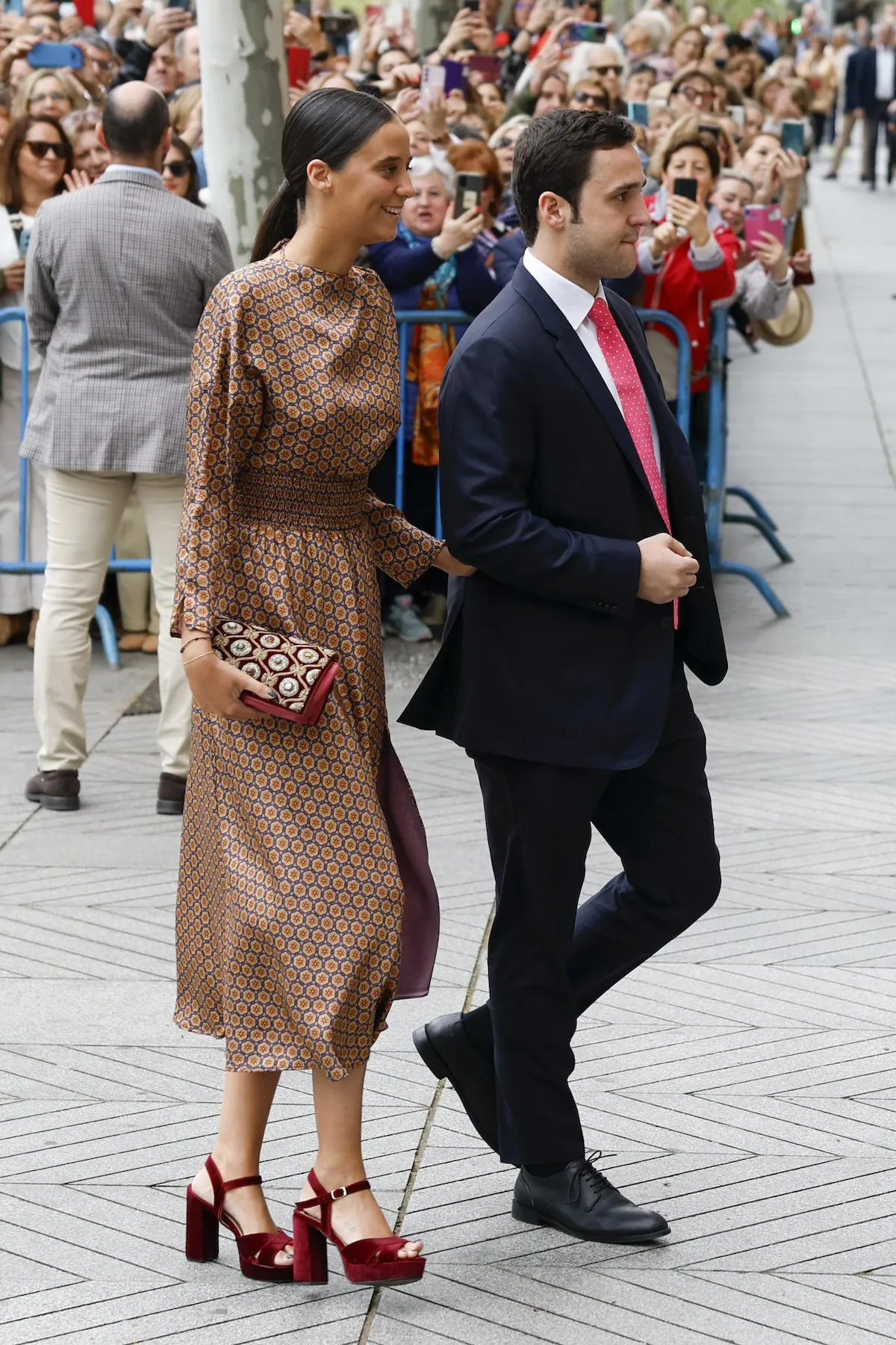 Victoria Federica y Froilán llegando a la iglesia