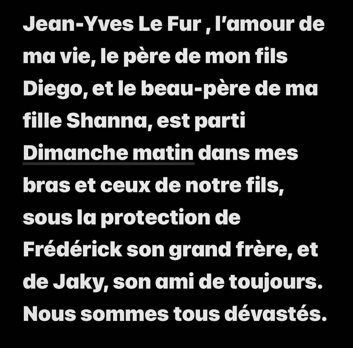 Mensaje muerte Jean Yves Lefur