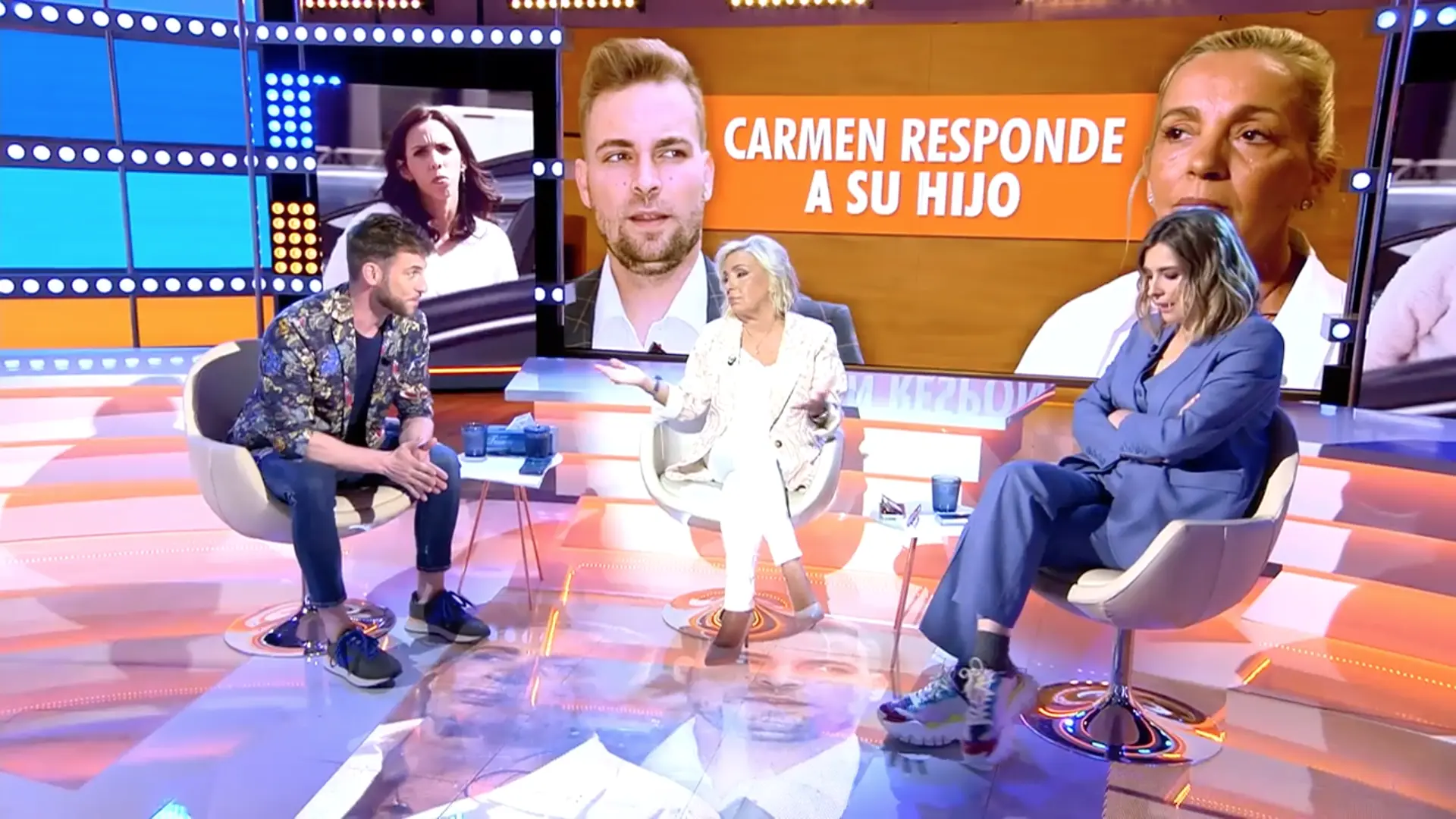 Carmen Borrego, en el plató de 'Así es la vida' hablando de su hijo.