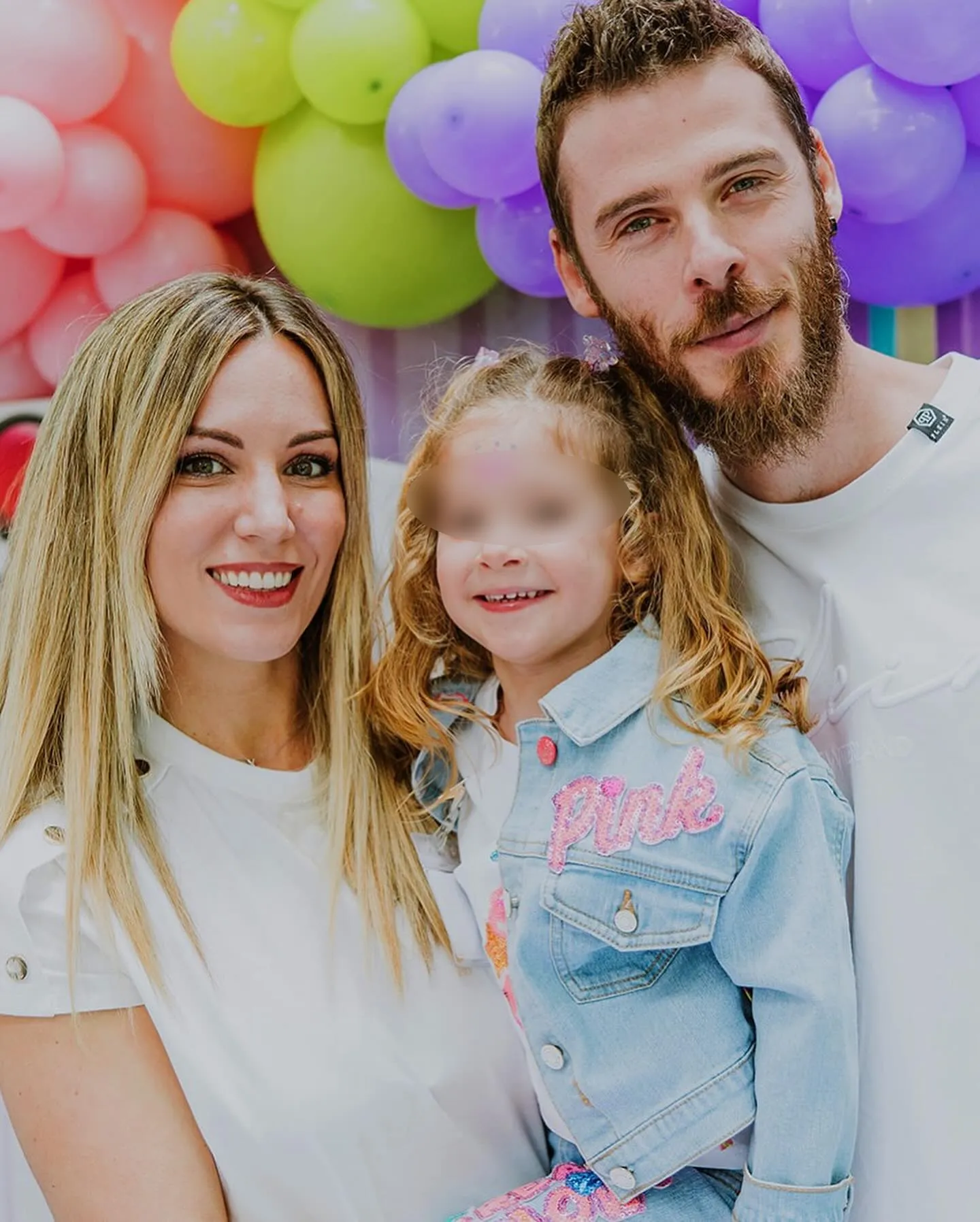 Edurne y De Gea en el cumpleaños de su hija, Yanay.