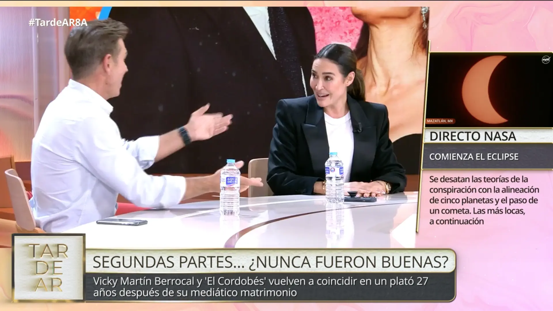 Manuel Díaz y Vicky Martín Berrocal, en TardeAR.