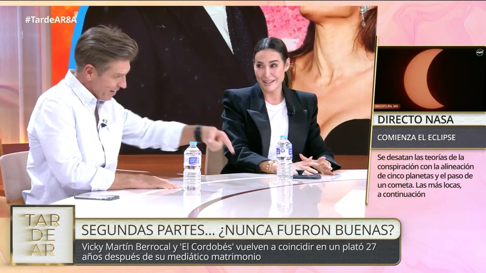 Manuel Díaz y Vicky Martín Berrocal, en TardeAR.