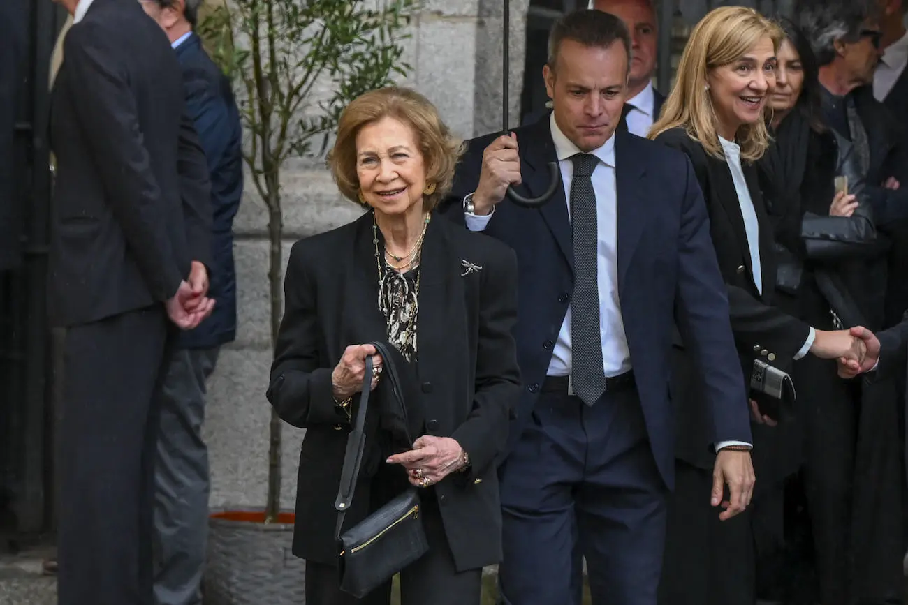 Reina Sofía en funeral de su sobrino