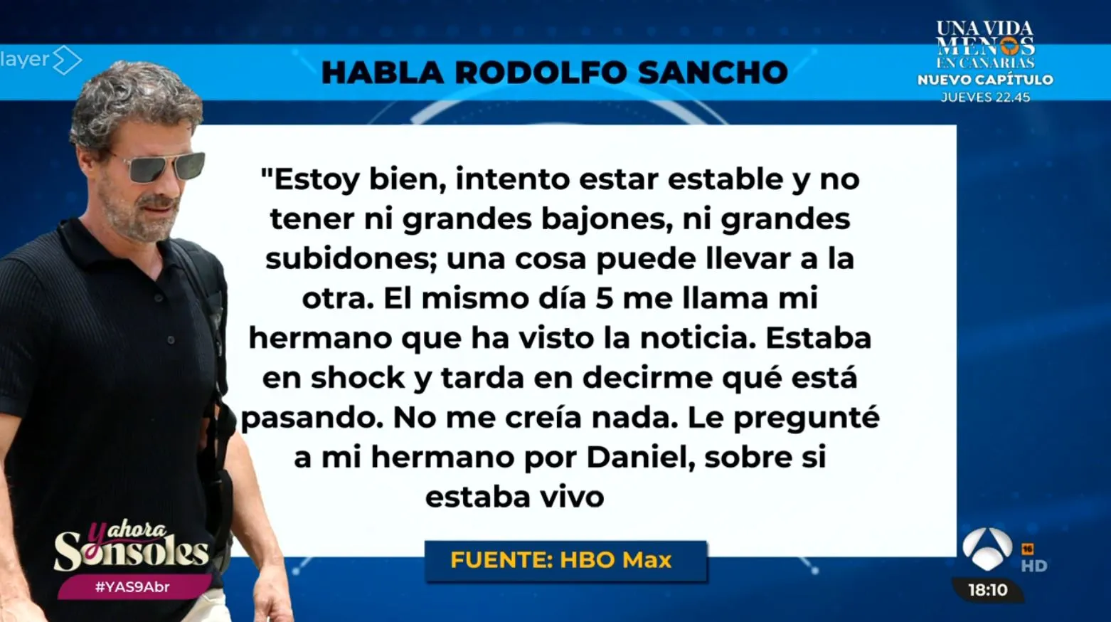 La abogada de Rodolfo Sancho habla de la entrevista en HBO.