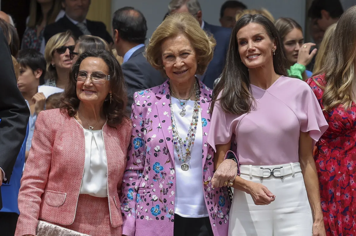 Paloma Rocasolano, en la comunión de la infanta Sofía en 2023.