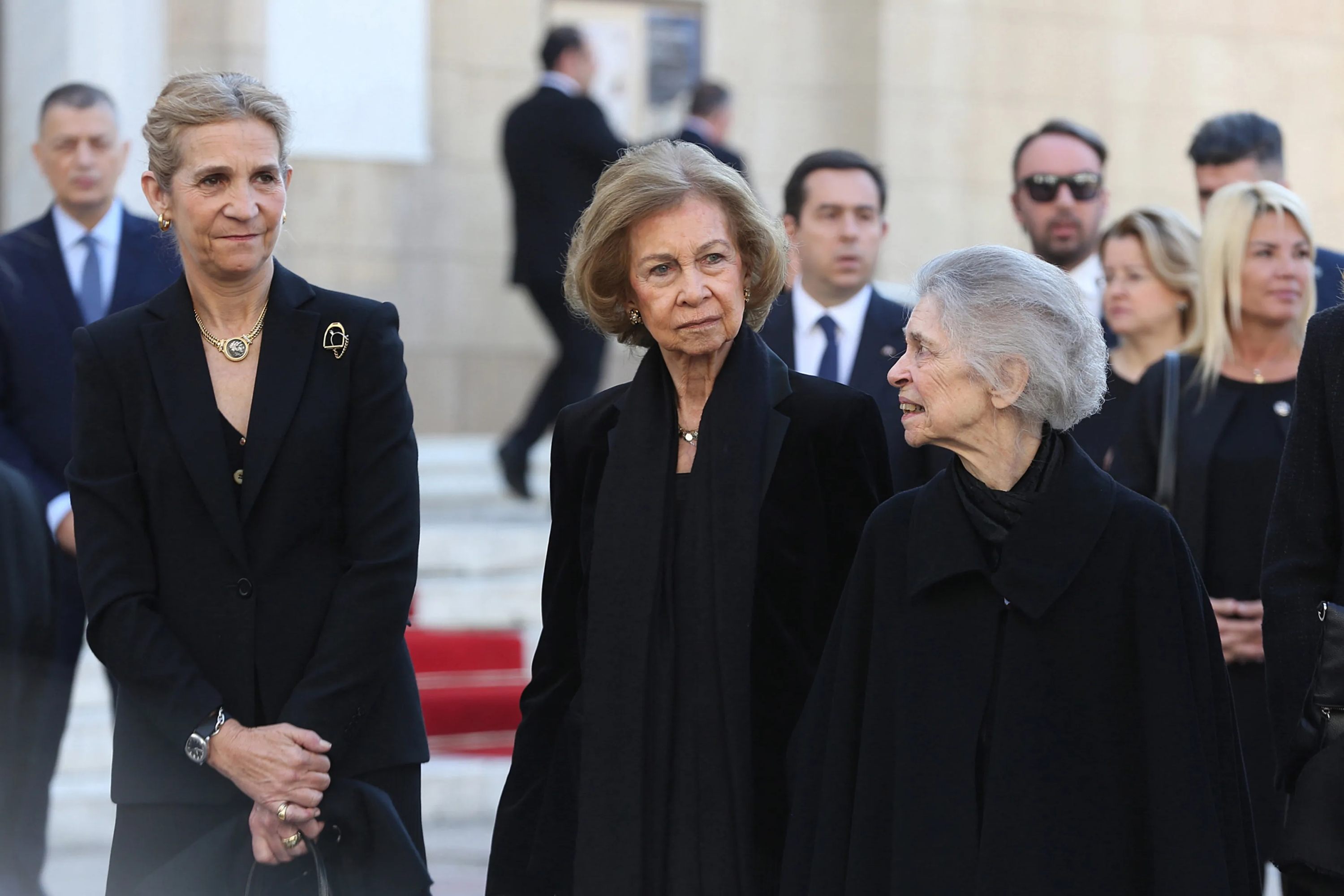 La reina Sofía con su hermana, Irene de Grecia.