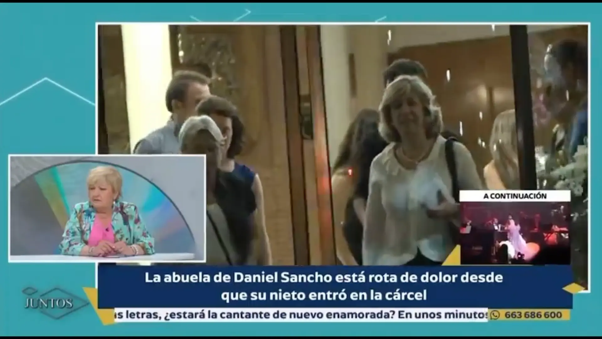 Madre de Rodolfo Sancho en el programa 'Juntos'.