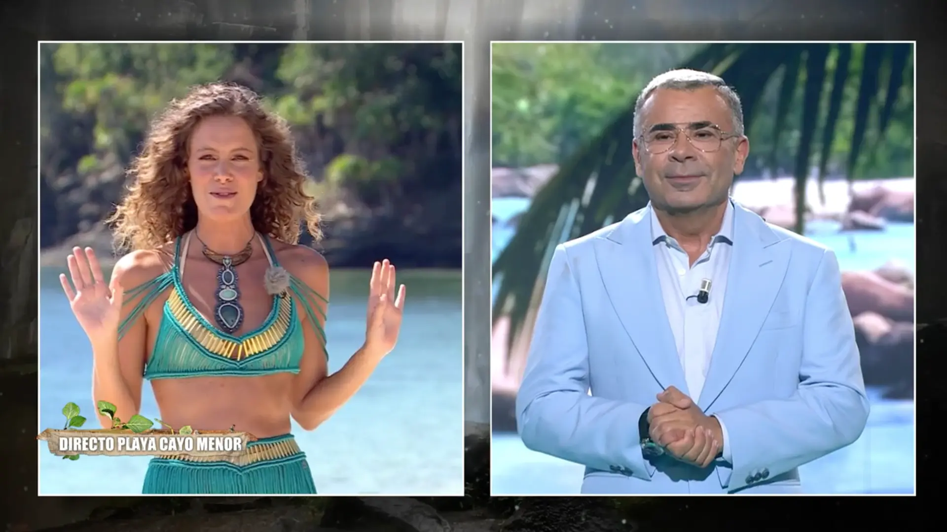 Laura Madrueño habla con Jorge Javier en 'Supervivientes'.