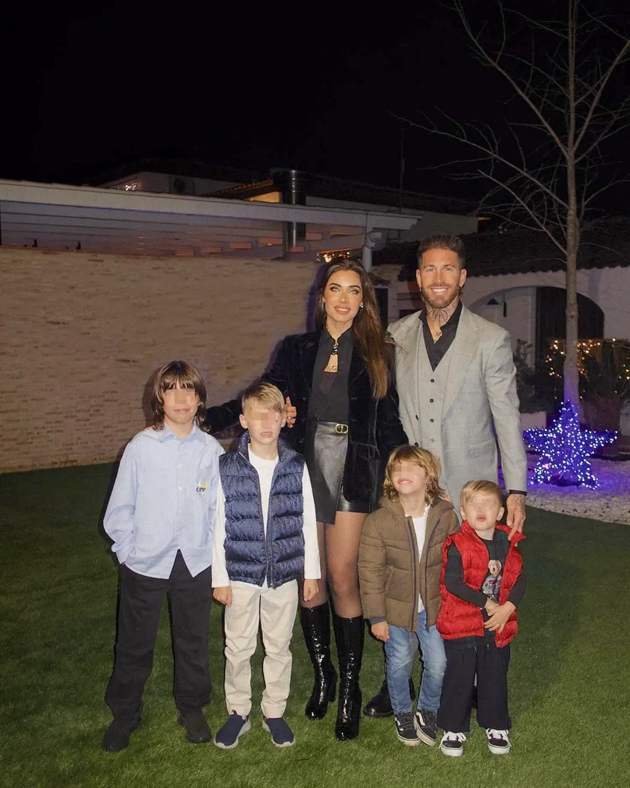 Pilar Rubio y Sergio Ramos con sus 4 hijosARCH-0732361