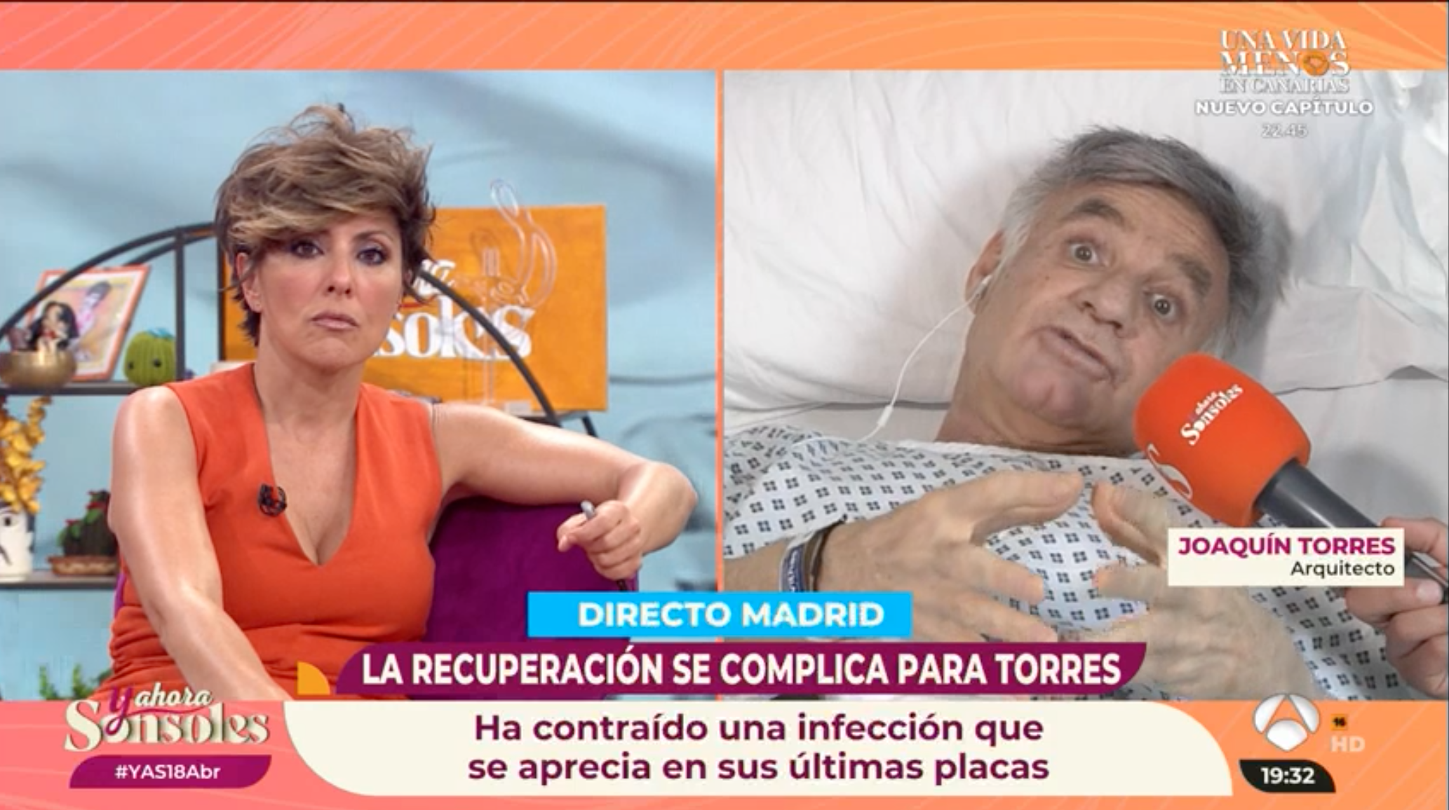 Joaquín Torres ingresado por una nueva infección
