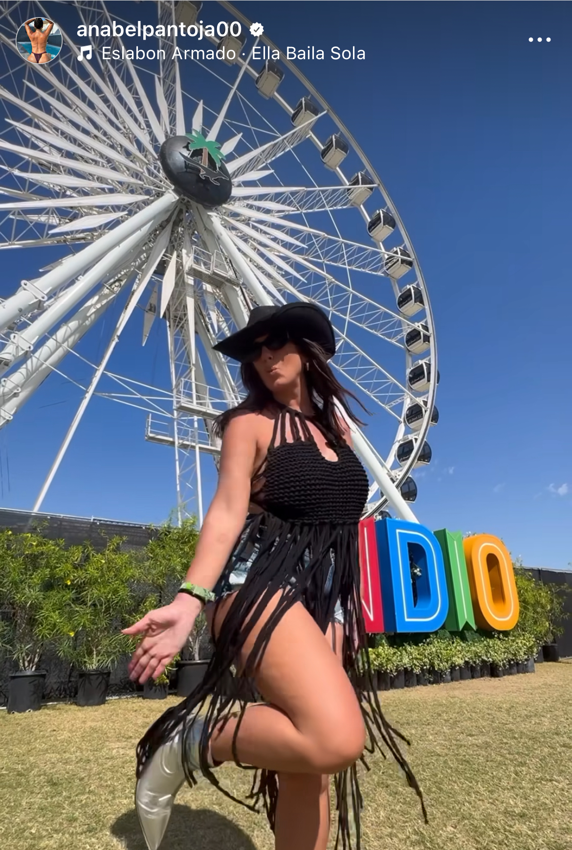 Anabel Pantoja posa en Coachella para redes sociales