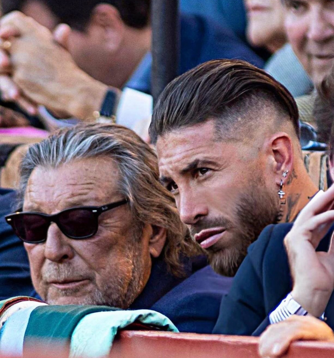 Sergio Ramos disfruta de una tarde de toros