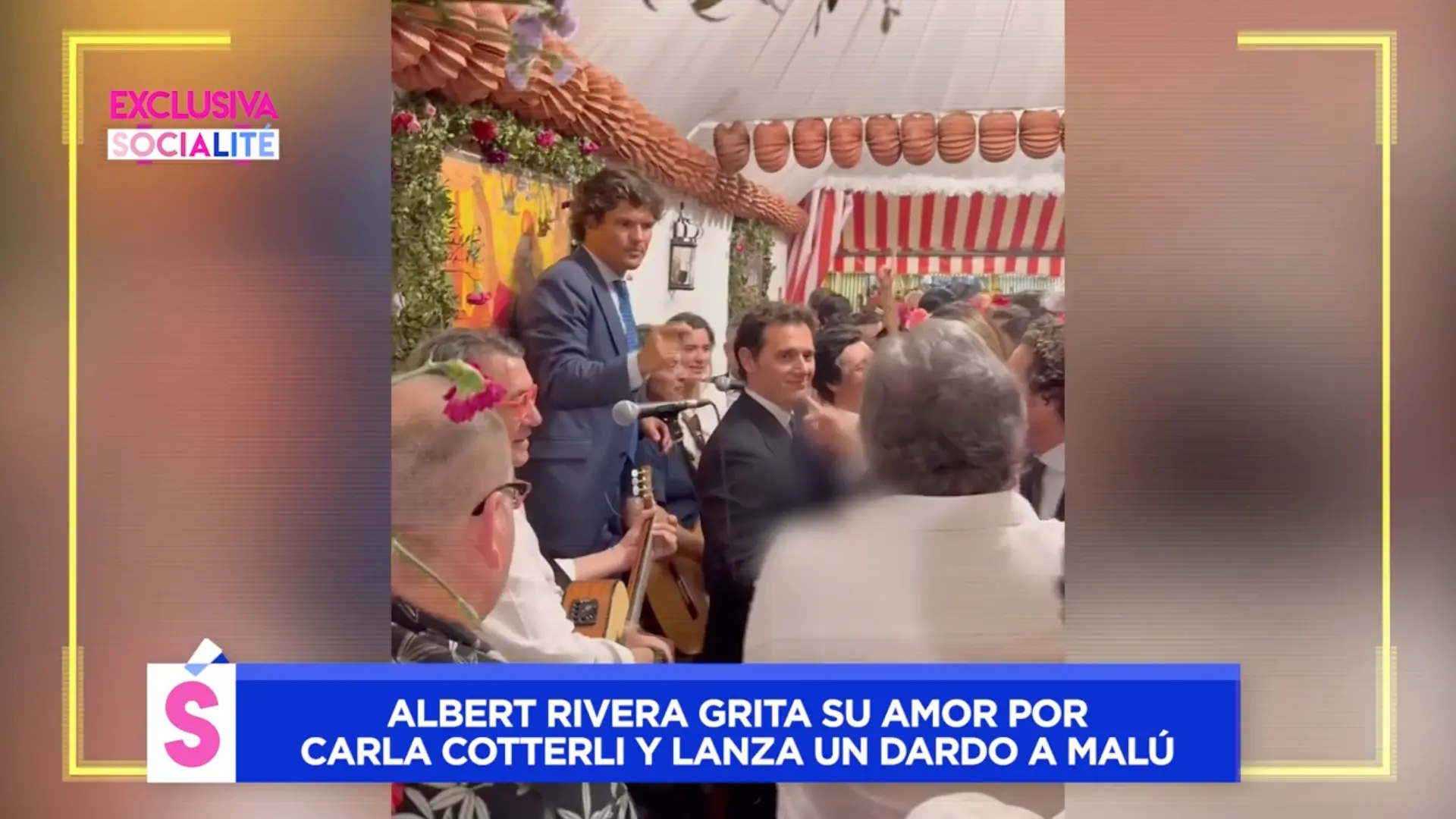 Albert Rivera pasándoselo bien en la Feria de Abril. Foto: Socialité.