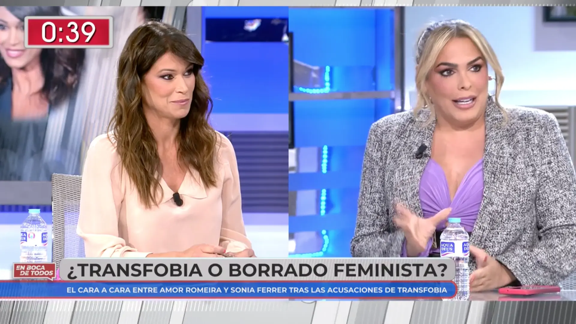 Sonia Ferrer y Amor Romeira en 'En boca de todos'.