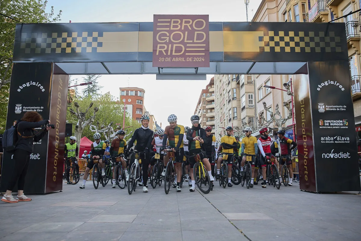 Miguel Indurain en la Ebro Gold Ride.