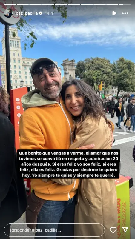 Paz Padilla con su exmarido Albert Ferrer en el día de Sant Jordi 2024.