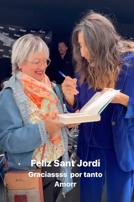 Paz Padilla en el día de Sant Jordi 2024.