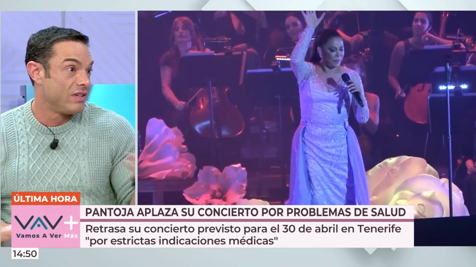 Antonio Rossi hablando de Isabel Pantoja en 'Vamos a ver'.