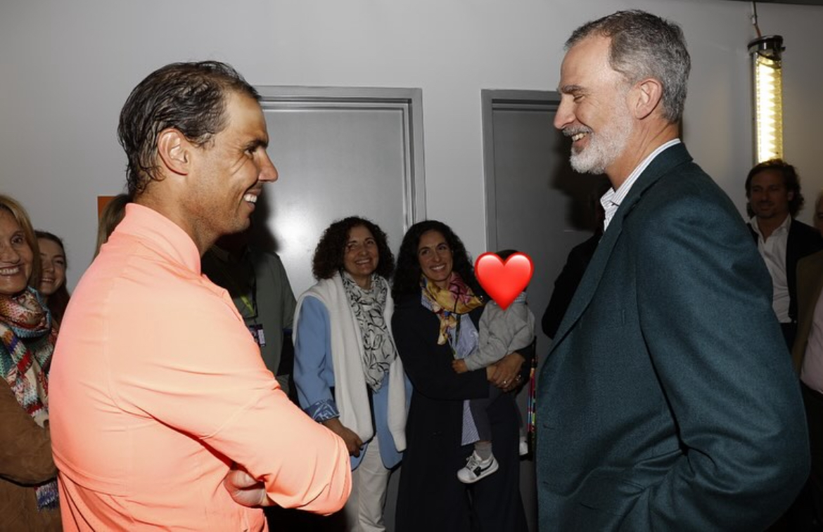 Nadal publica en redes sociales su encuentro con el rey