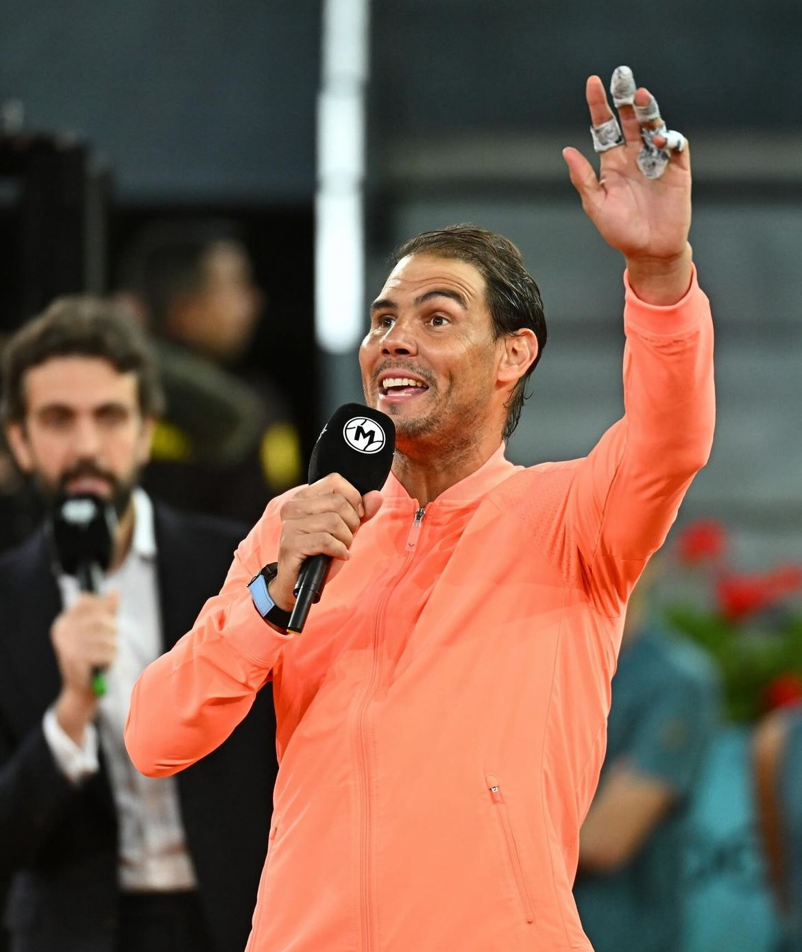 Nadal publica en redes sociales como dedica unas palabras a su afición en su despedida