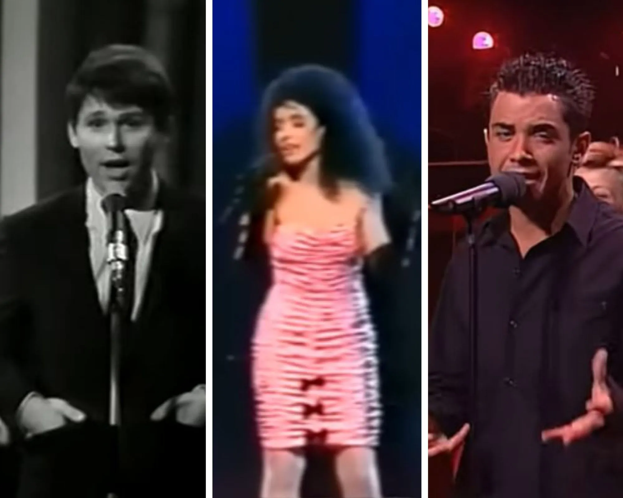 Raphael, Nina y David Civera en Eurovisión