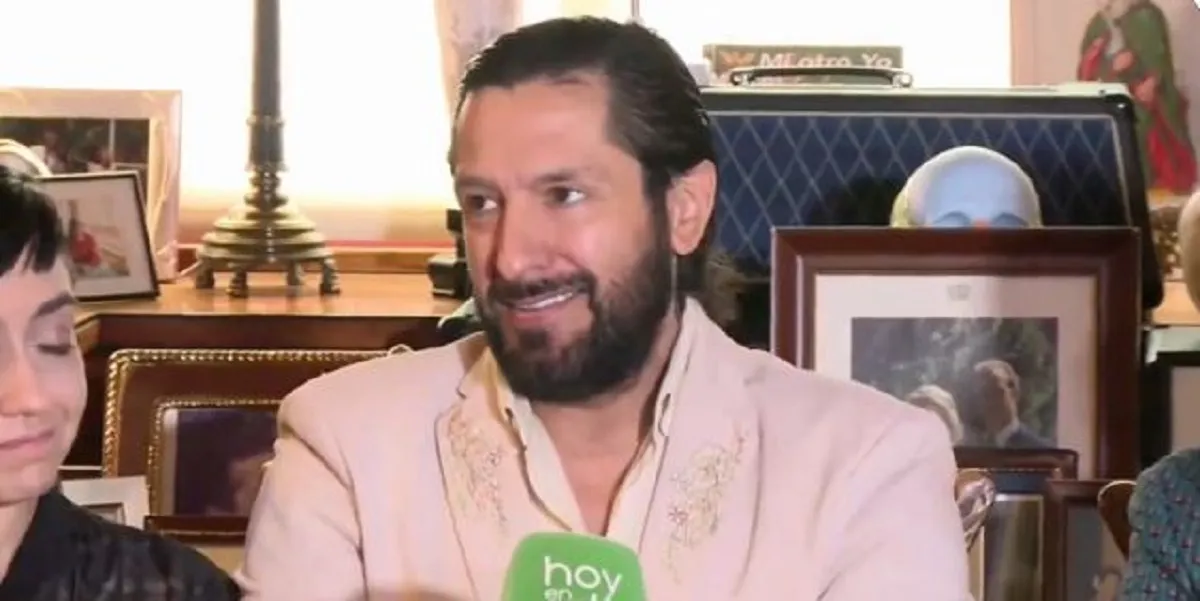 Rafael Amargo en su rueda de prensa tras ser absuelto.