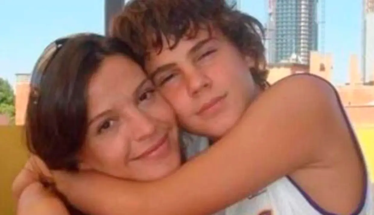 Silvia Bronchalo con su hijo Daniel Sancho en una foto de archivo.