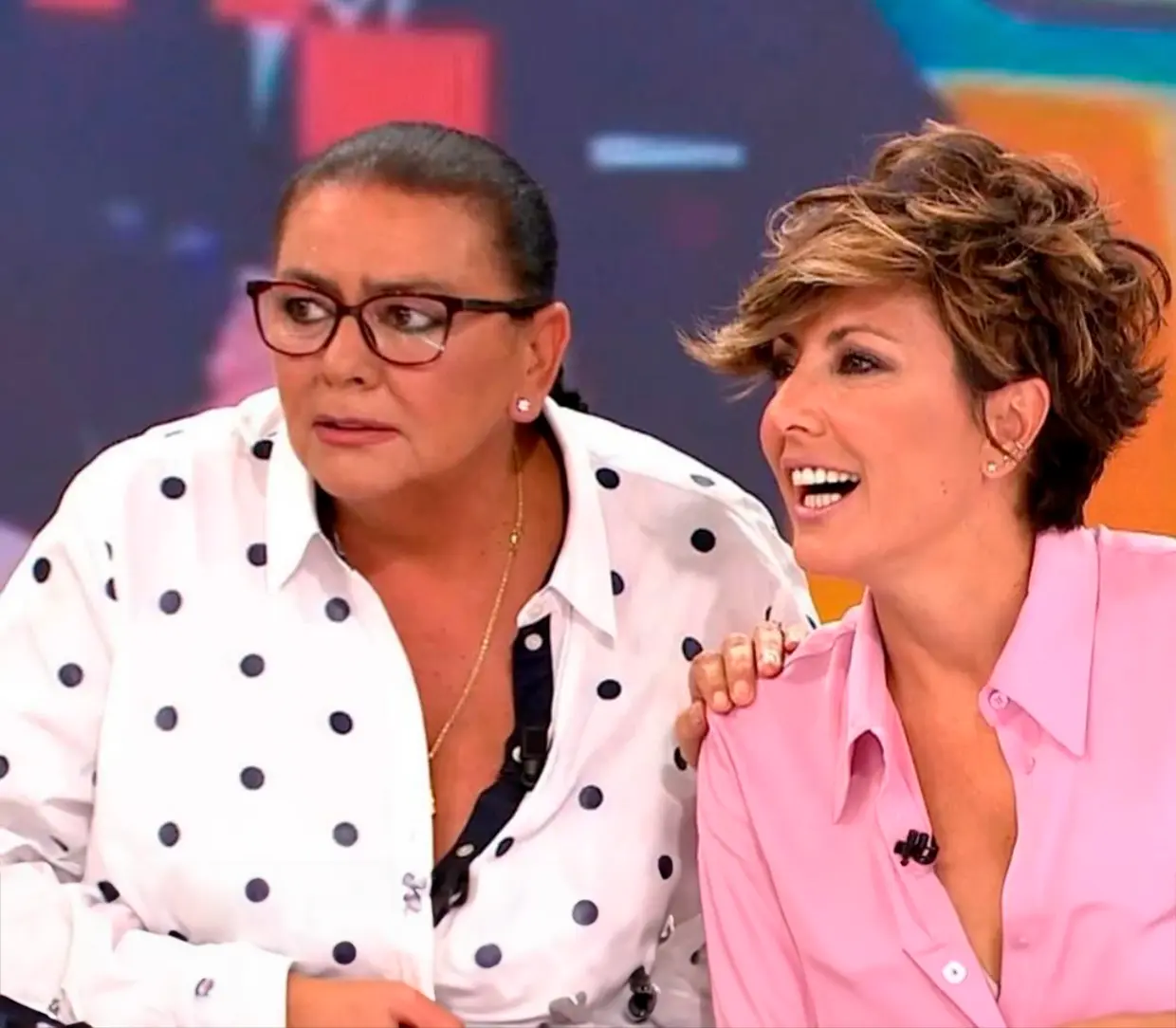 María del Monte con Sonsoles Ónega.