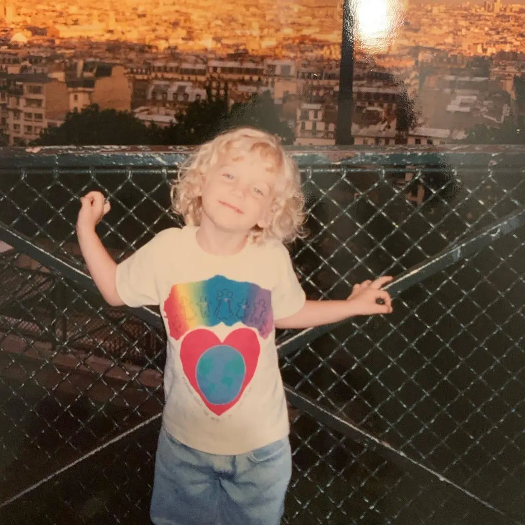 Benjamin Keough cuando era pequeño.