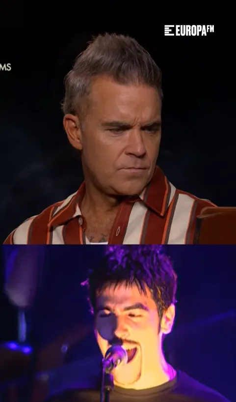 Robbie Williams y Estopa en una imagen de Cuerpos Especiales