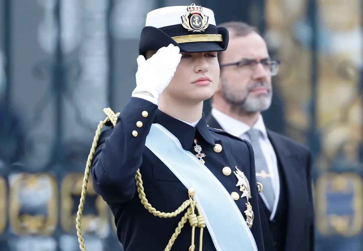 La princesa Leonor en la pasada Pascua Militar.