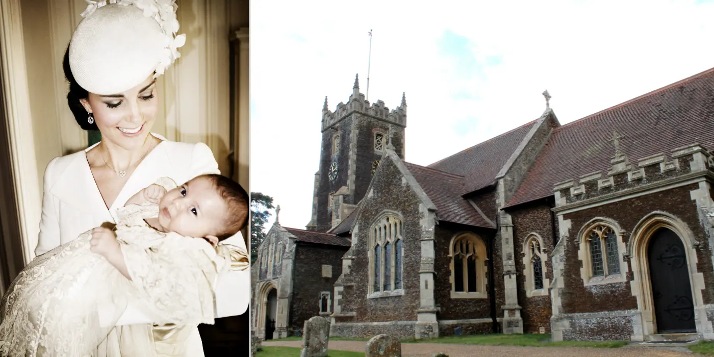 Kate Middleton y su hija Charlotte y la iglesia donde la bautizaron