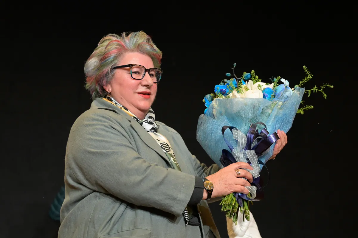 Dolores Vázquez, en su reciente homenaje en Betanzos.