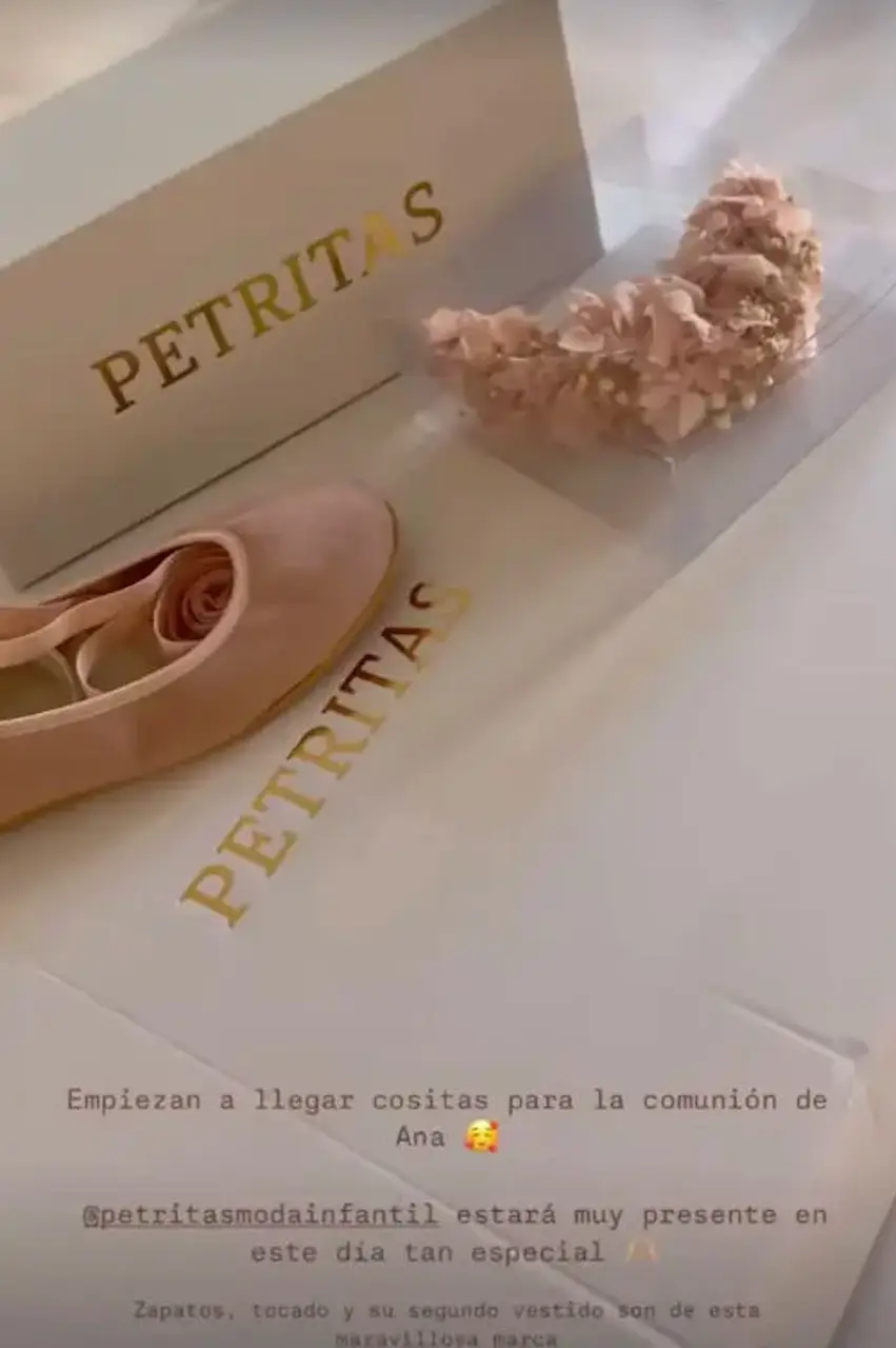 Zapatos comunión hija Irene Rosales