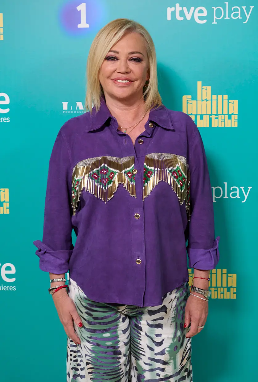 Belén Esteban en la presentación de 'La familia de la tele'.
