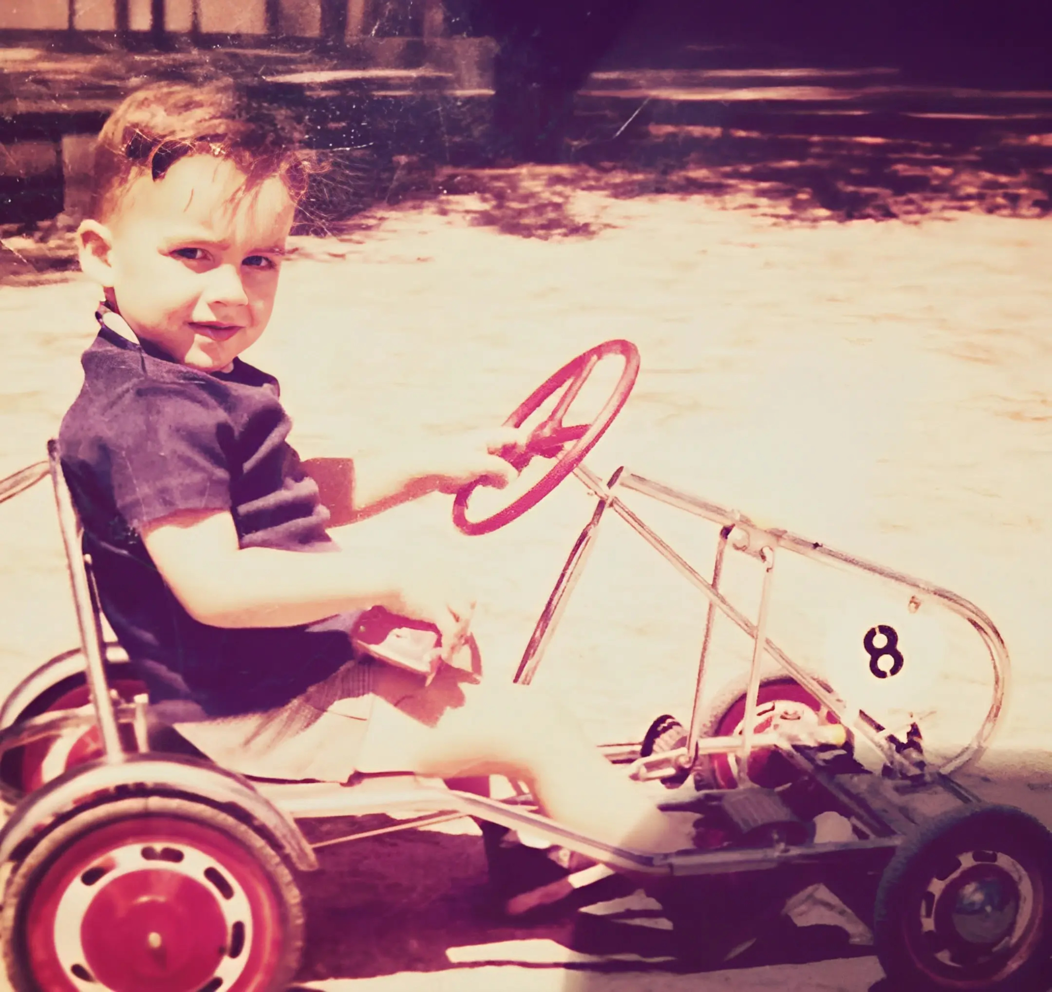 David Cantero, en una foto de su infancia