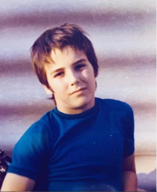 Un adolescente David Cantero