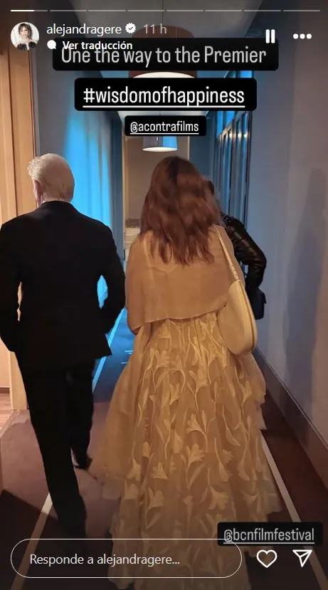 Alejandra y Richard Gere en el BCN Film Fest.