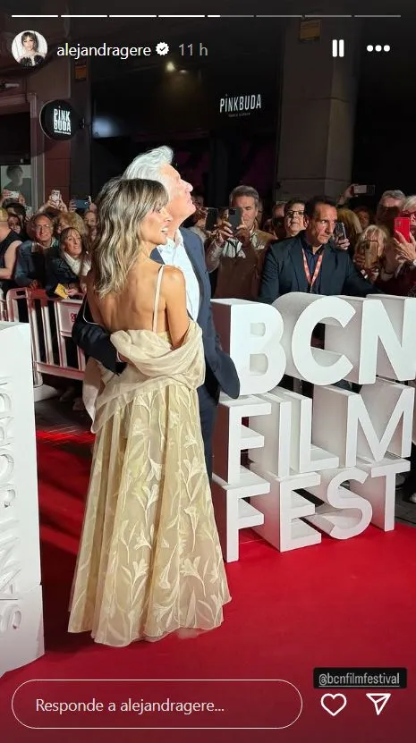 Alejandra y Richard Gere en el BCN Film Fest.