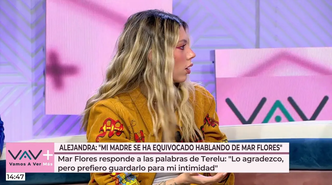 Alejandra Rubio hablando de su madre en 'Vamos a ver'.