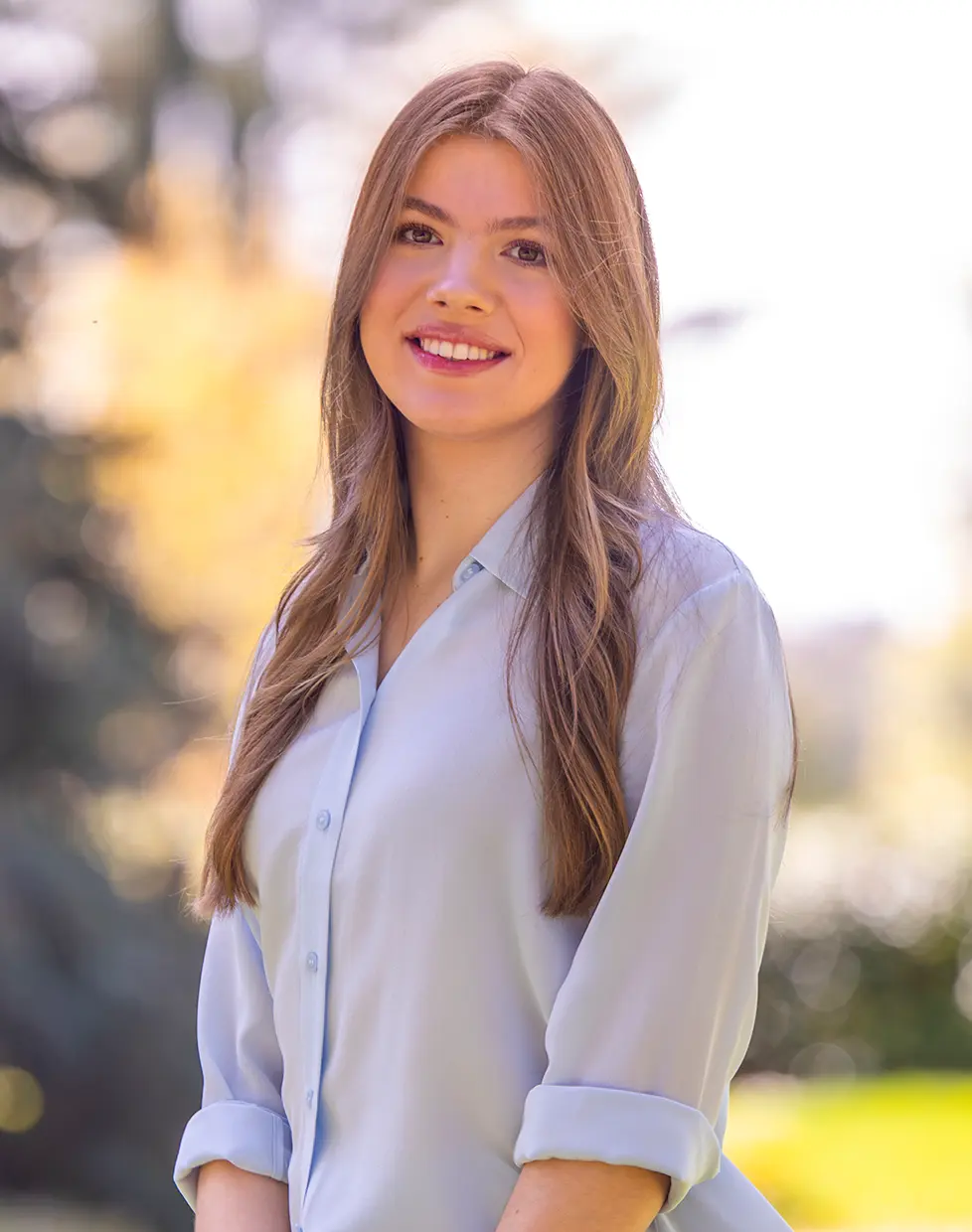 La infanta Sofía sonriendo