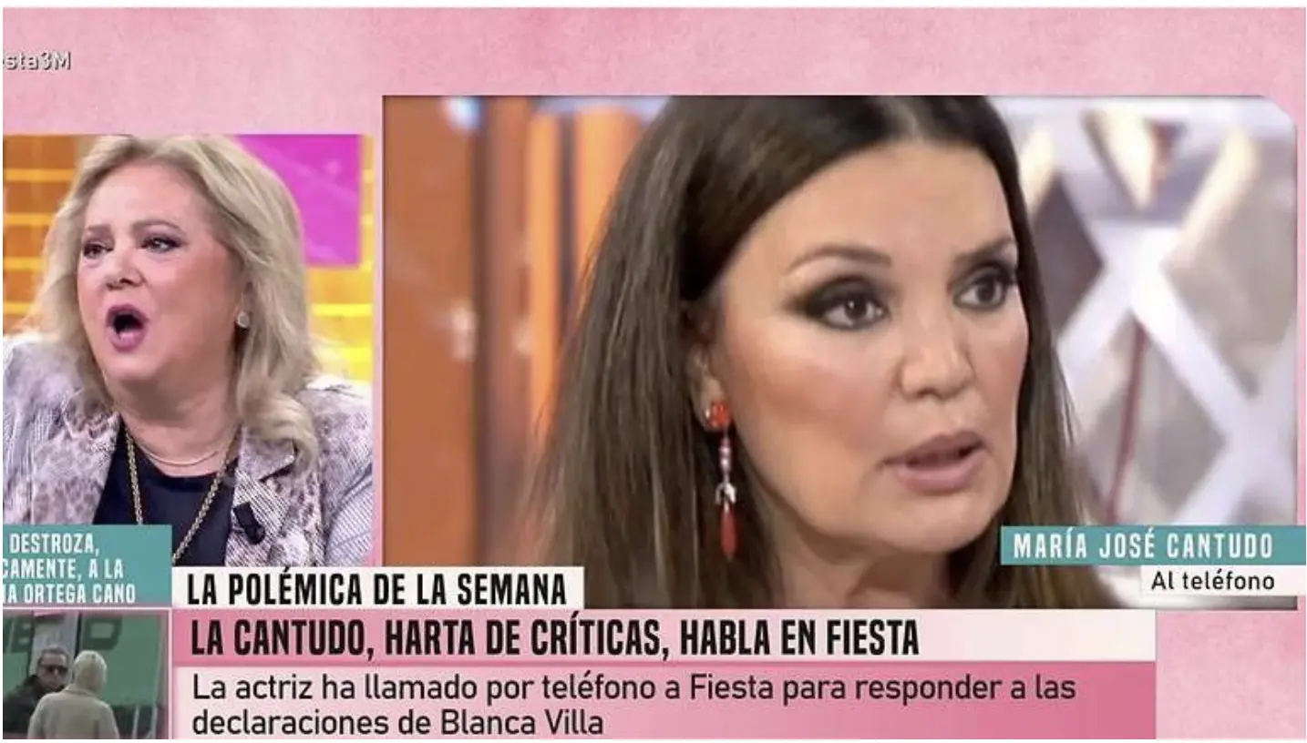 María José Cantudo entró en directo en el programa.