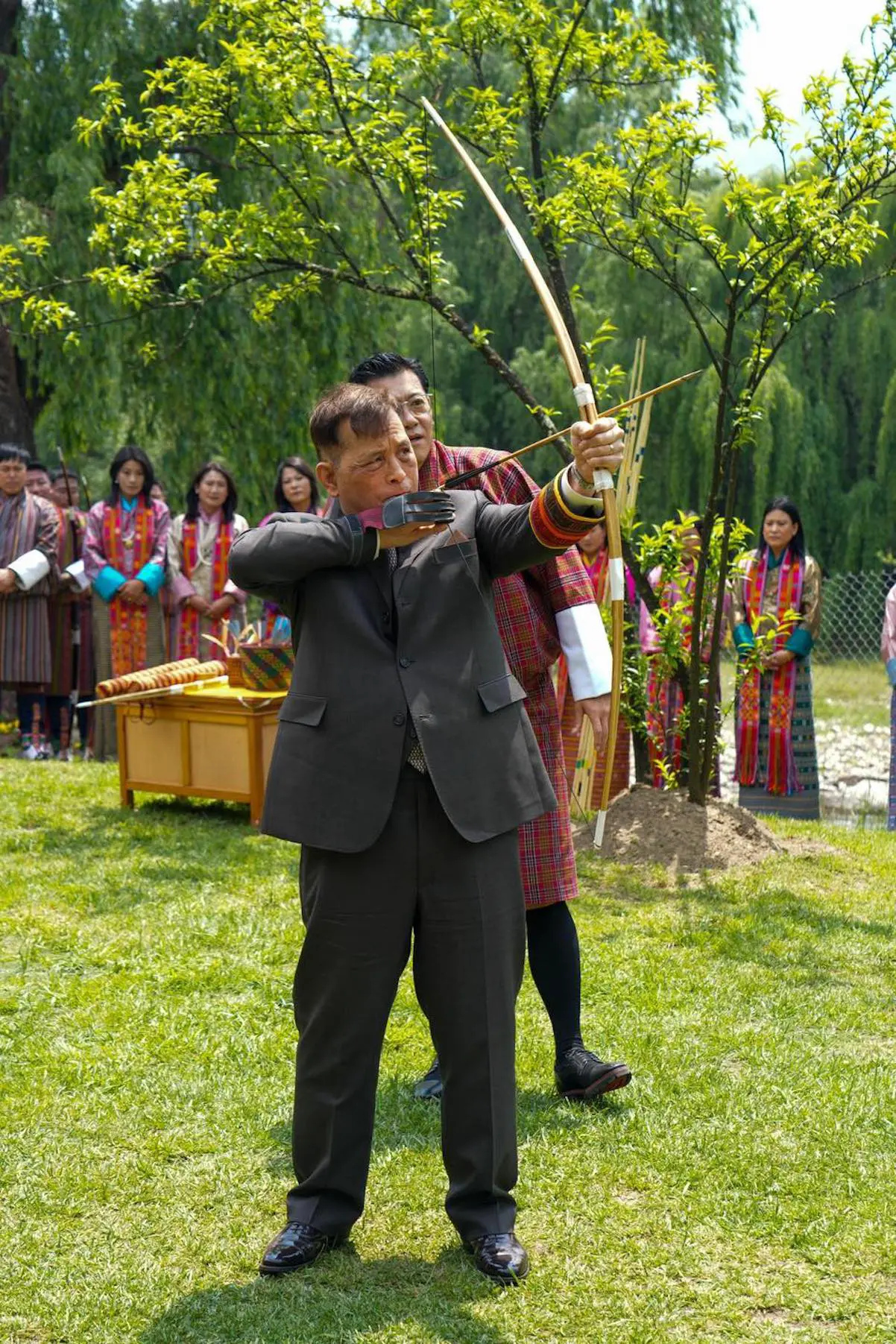Reyes Bután con reyes de Tailandia