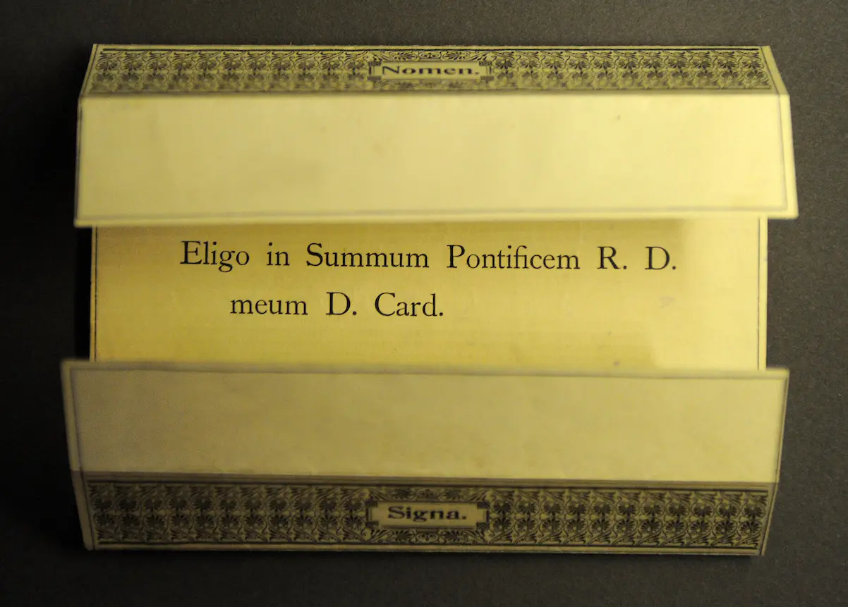 Carta eleccion papa